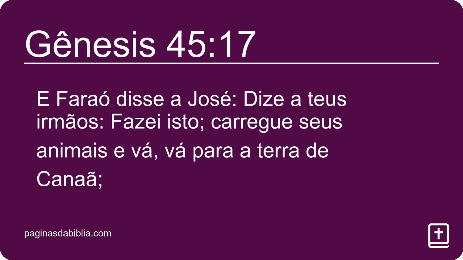 Gênesis 45:17