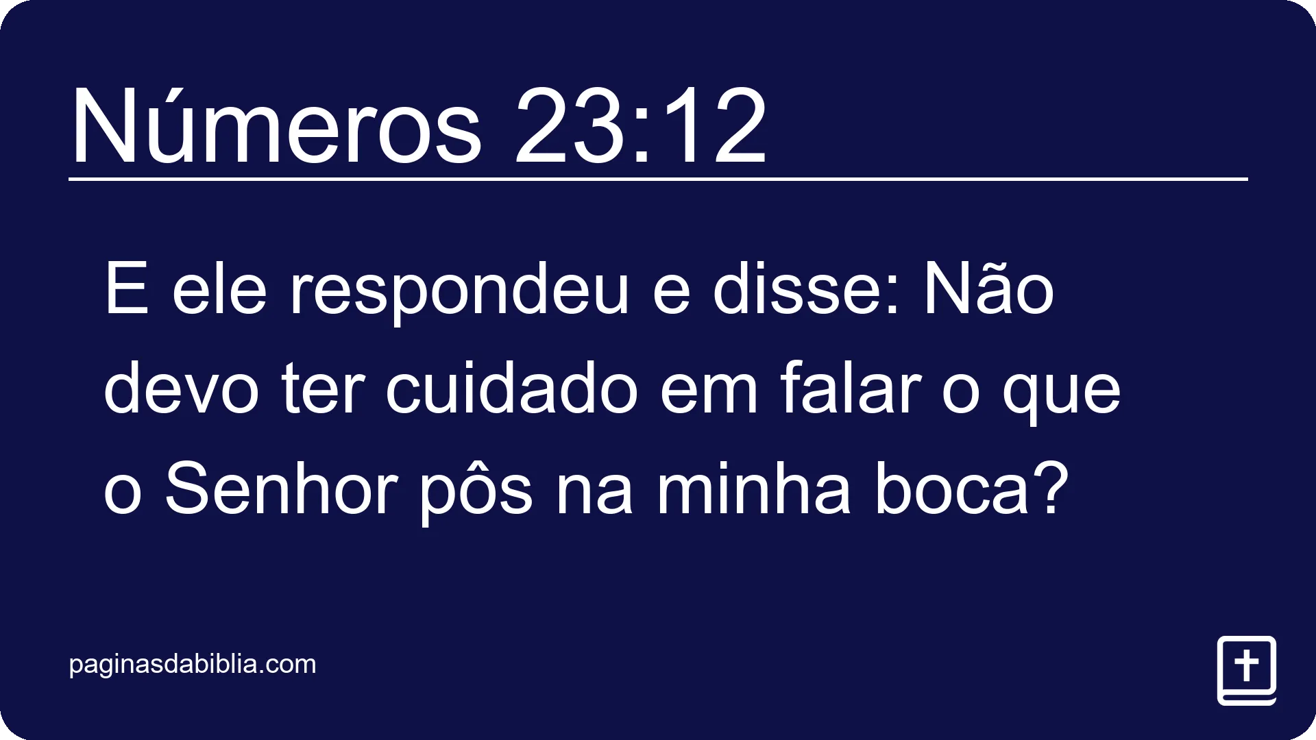 Números 23:12