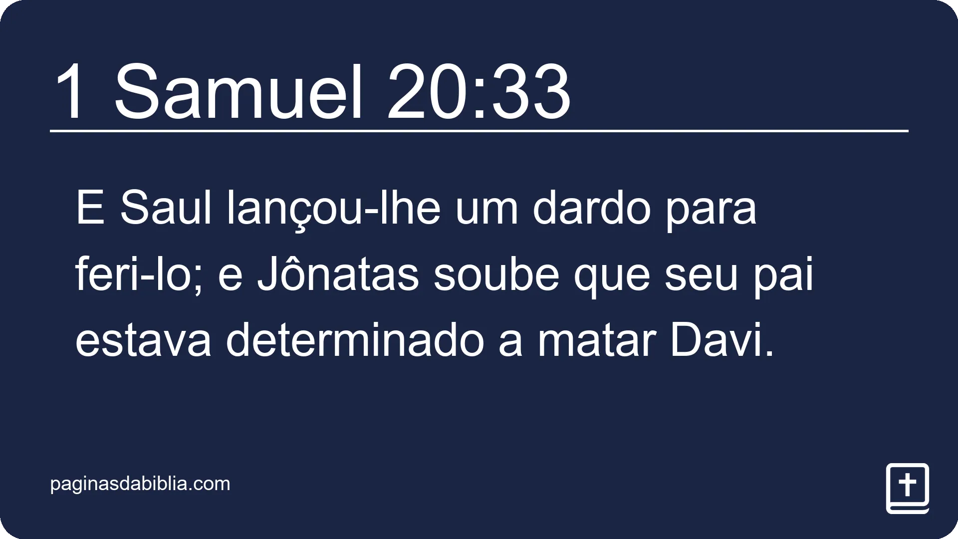 1 Samuel 20:33