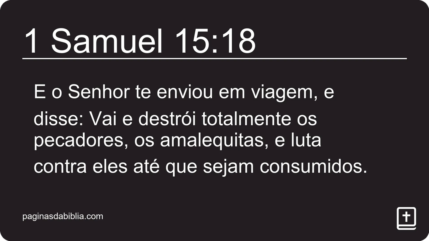 1 Samuel 15:18