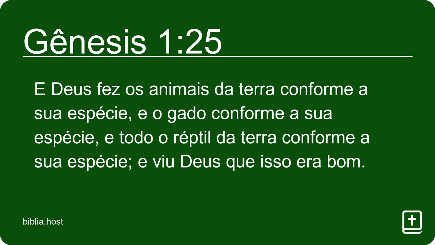 Gênesis 1:25