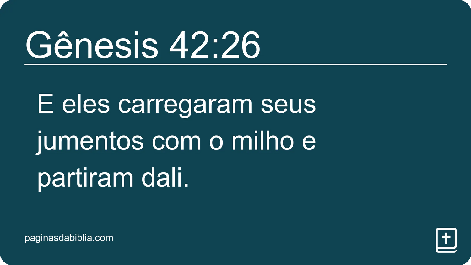 Gênesis 42:26