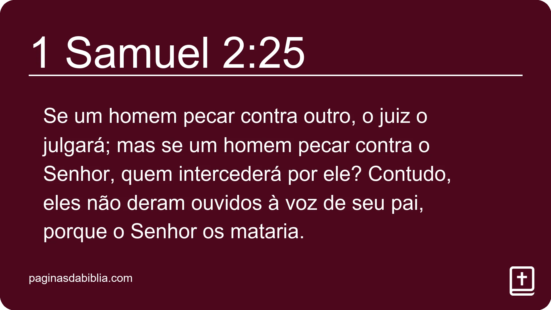 1 Samuel 2:25