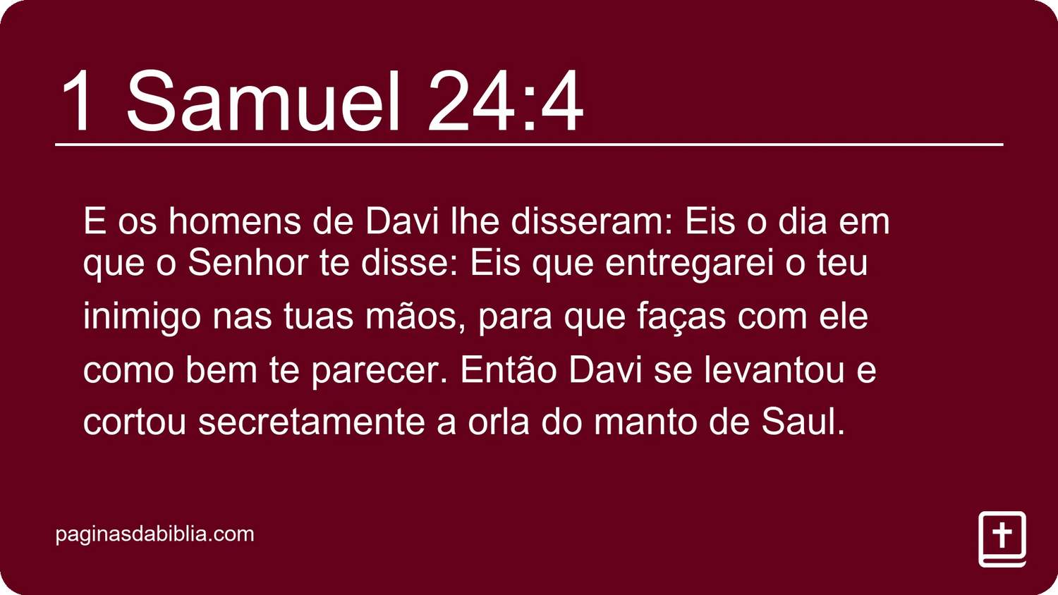 1 Samuel 24:4