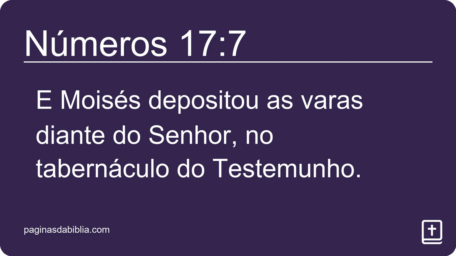 Números 17:7