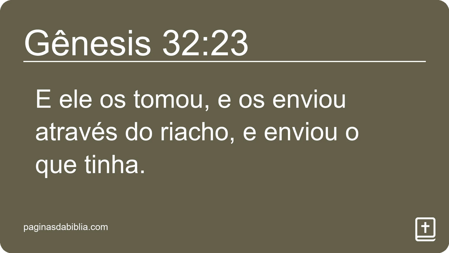 Gênesis 32:23