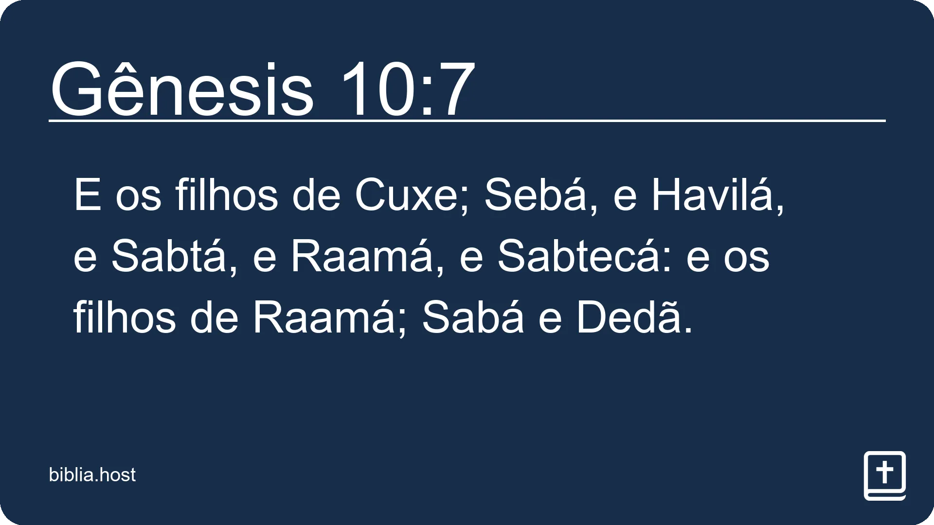 Gênesis 10:7