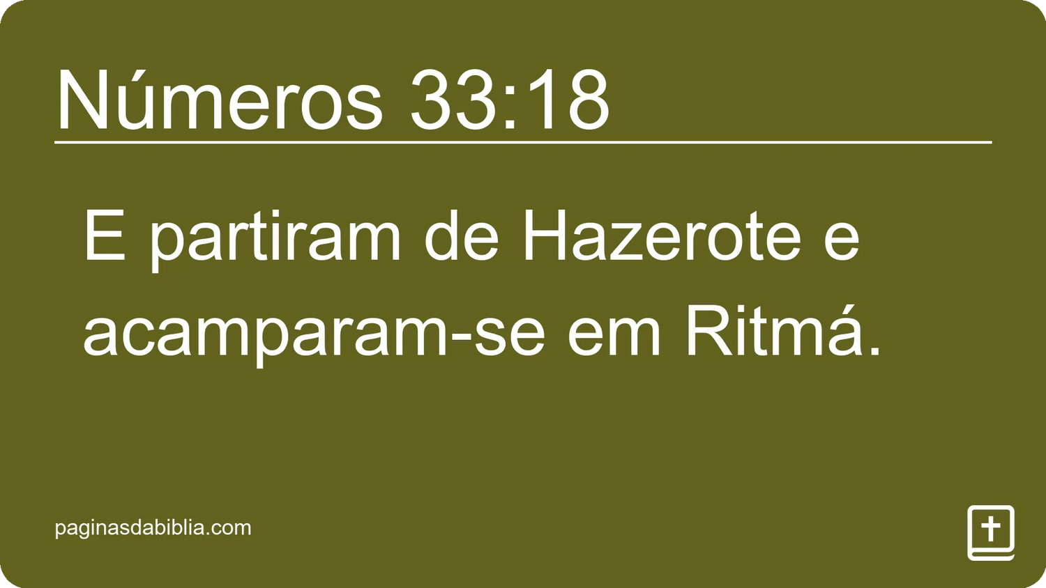 Números 33:18