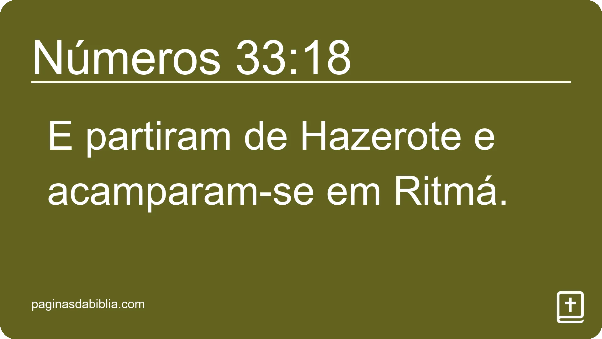 Números 33:18