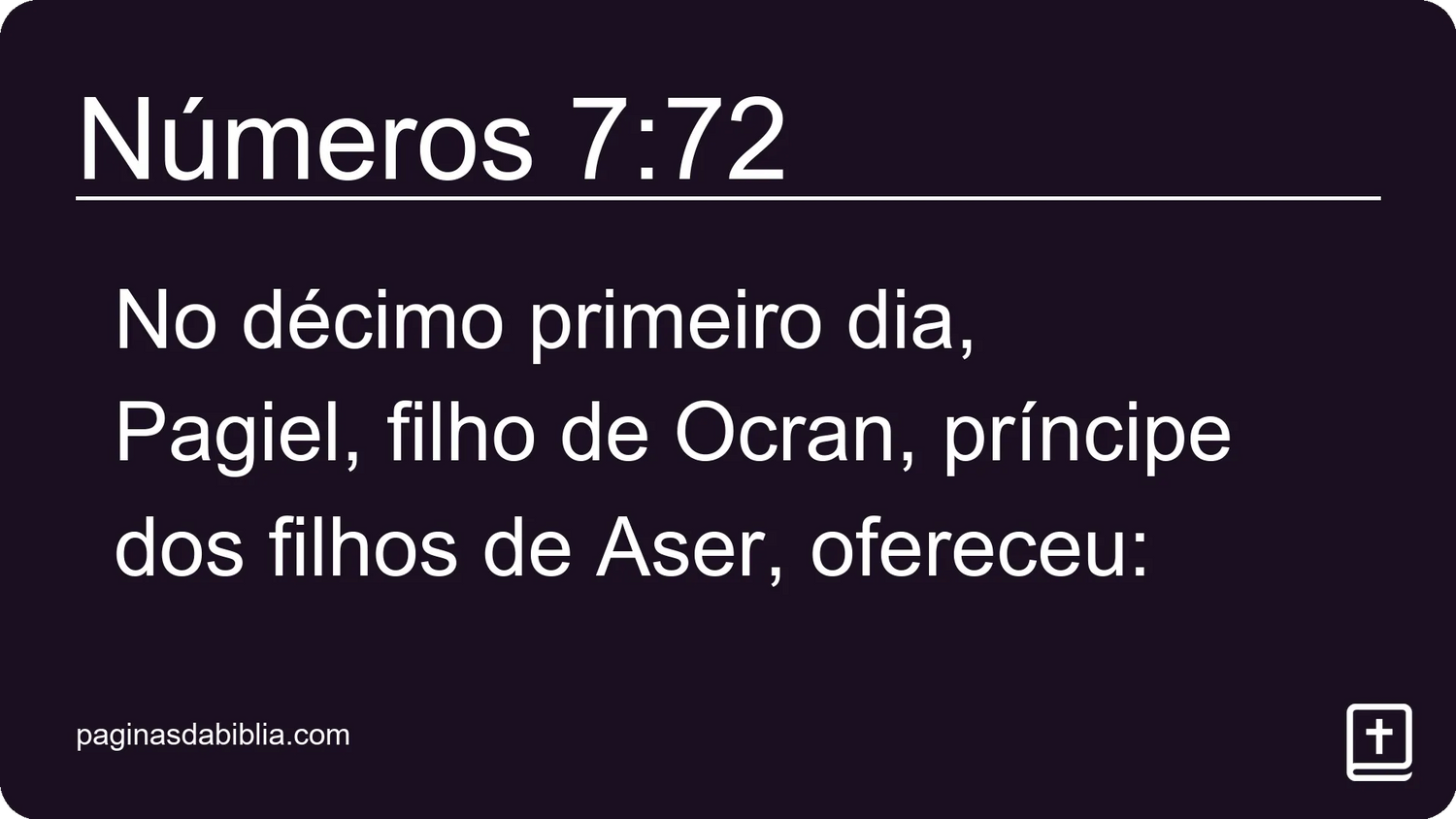 Números 7:72