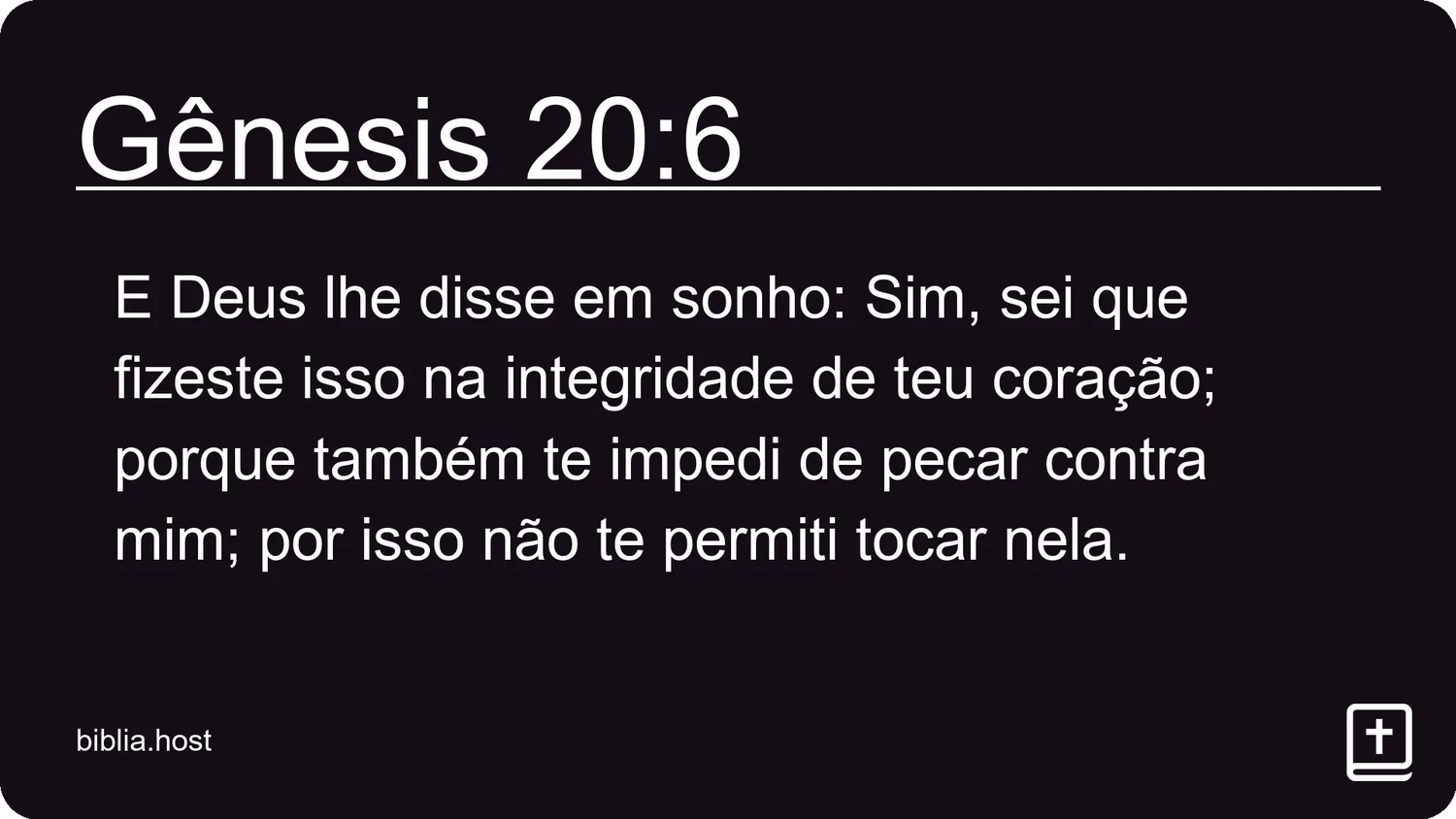 Gênesis 20:6