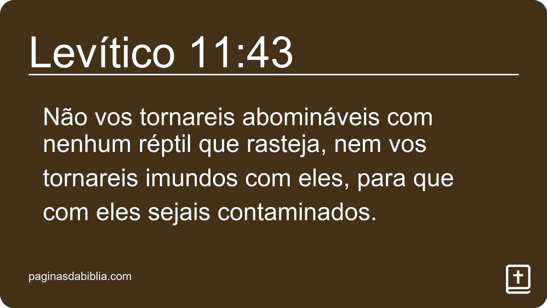 Levítico 11:43