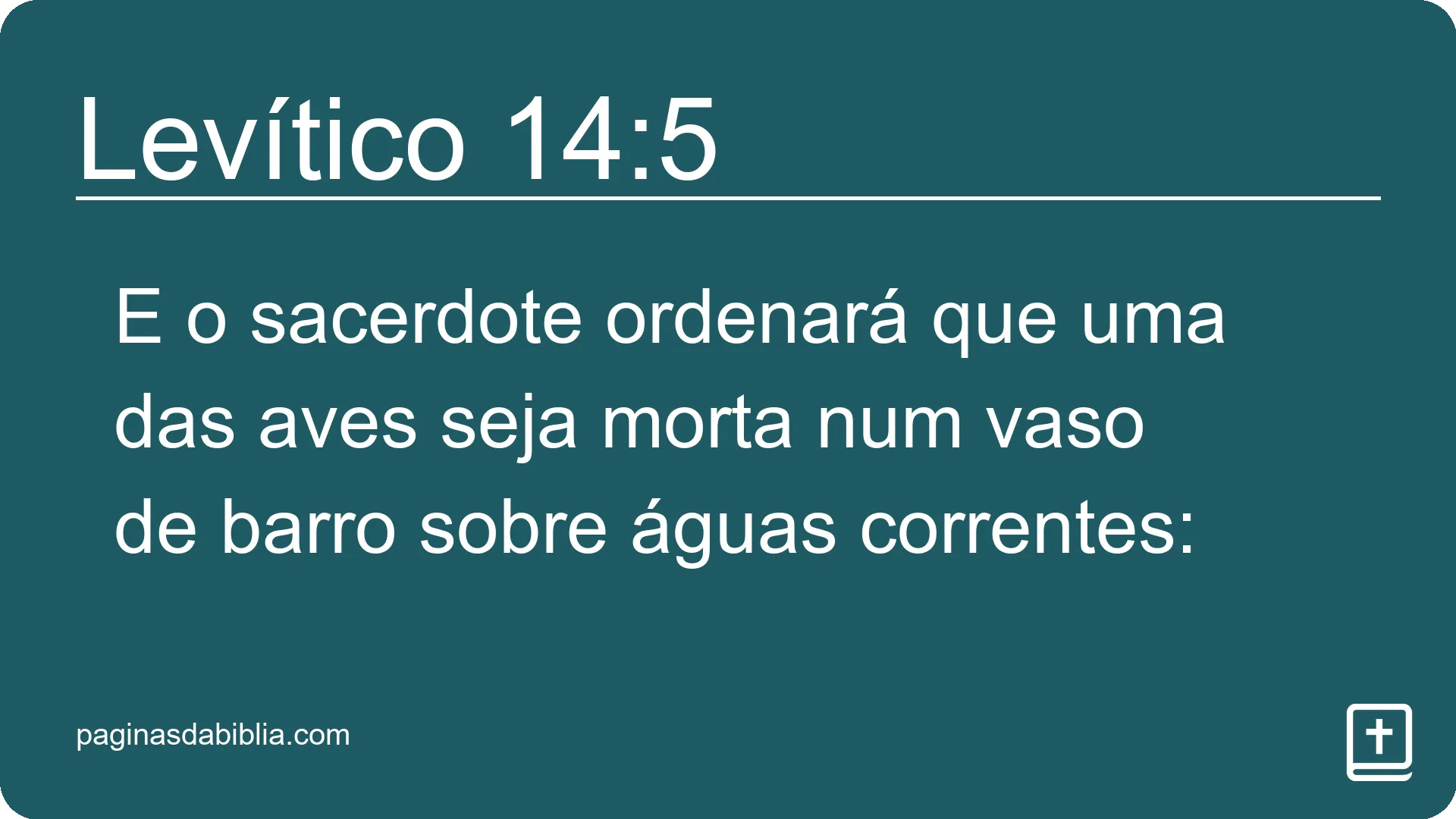 Levítico 14:5