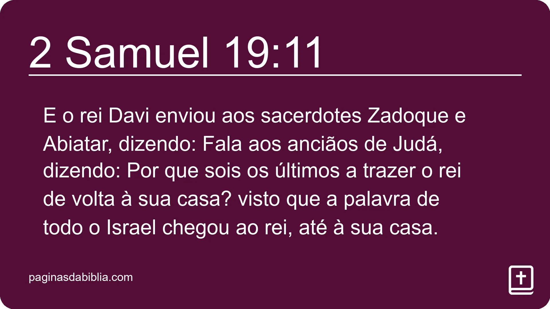 2 Samuel 19:11