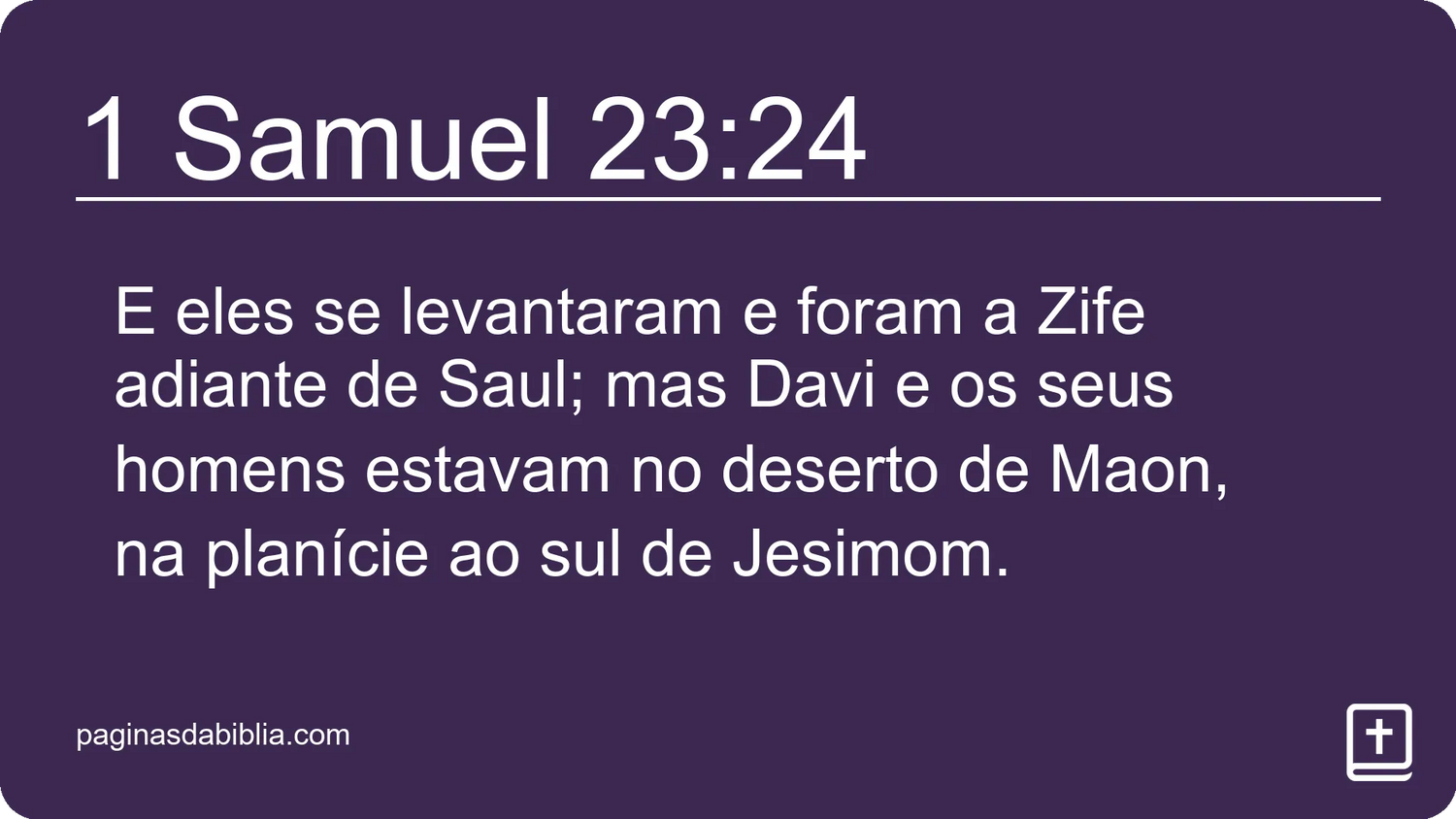 1 Samuel 23:24