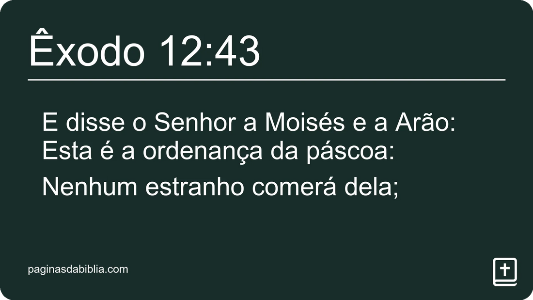 Êxodo 12:43