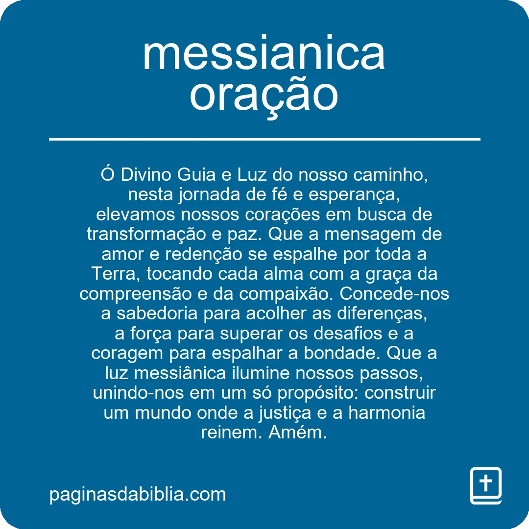 messianica oração