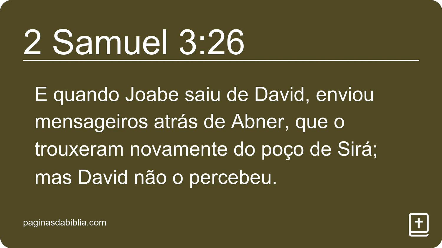 2 Samuel 3:26