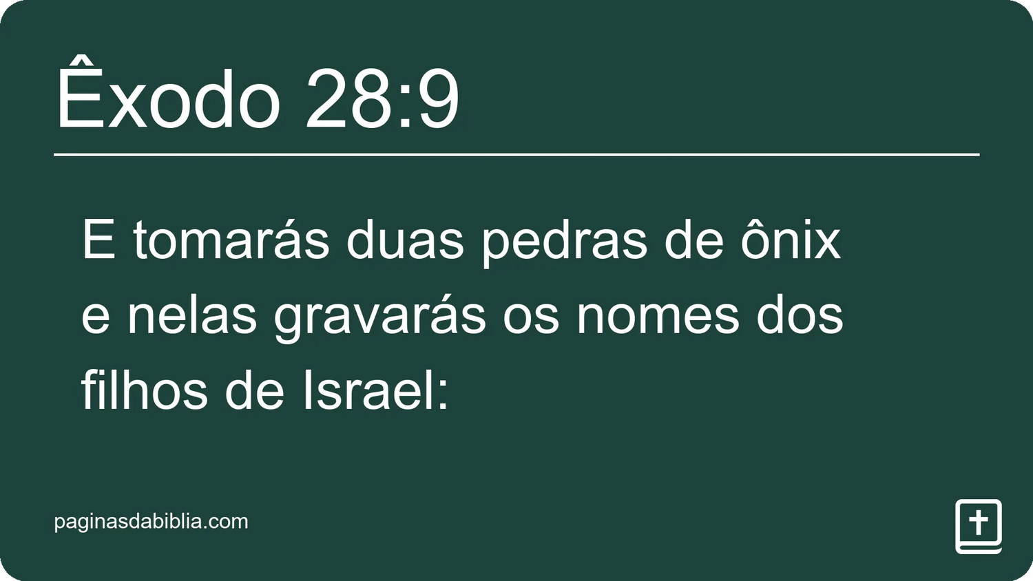 Êxodo 28:9