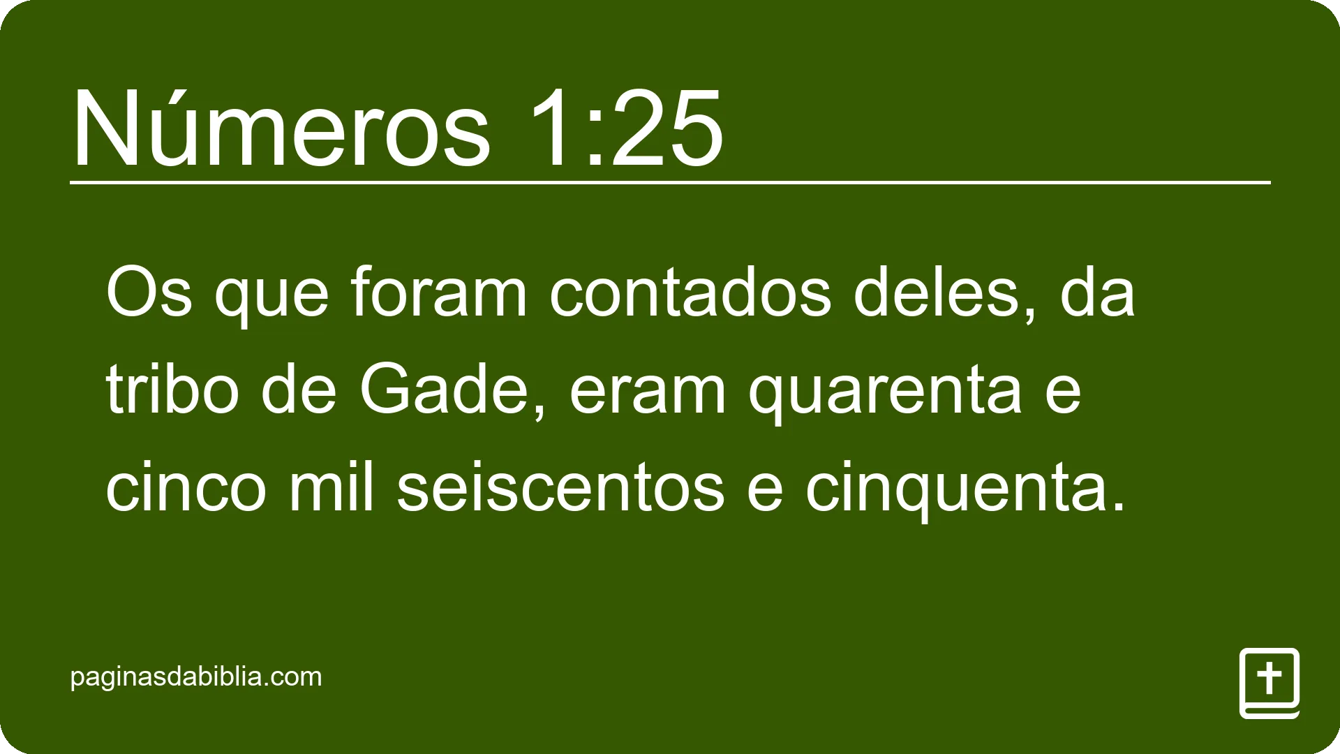 Números 1:25