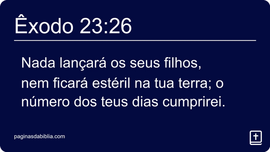 Êxodo 23:26