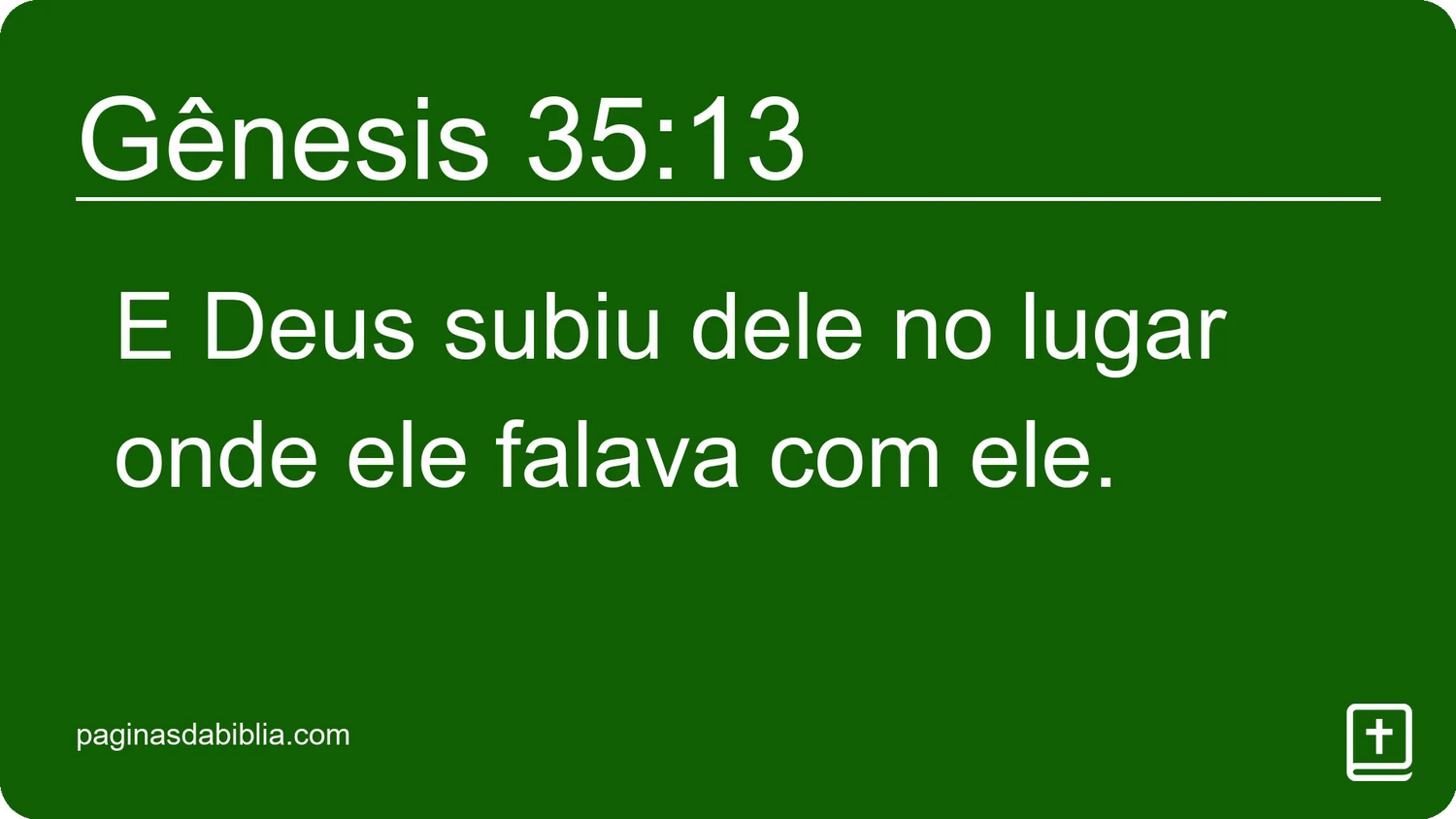 Gênesis 35:13