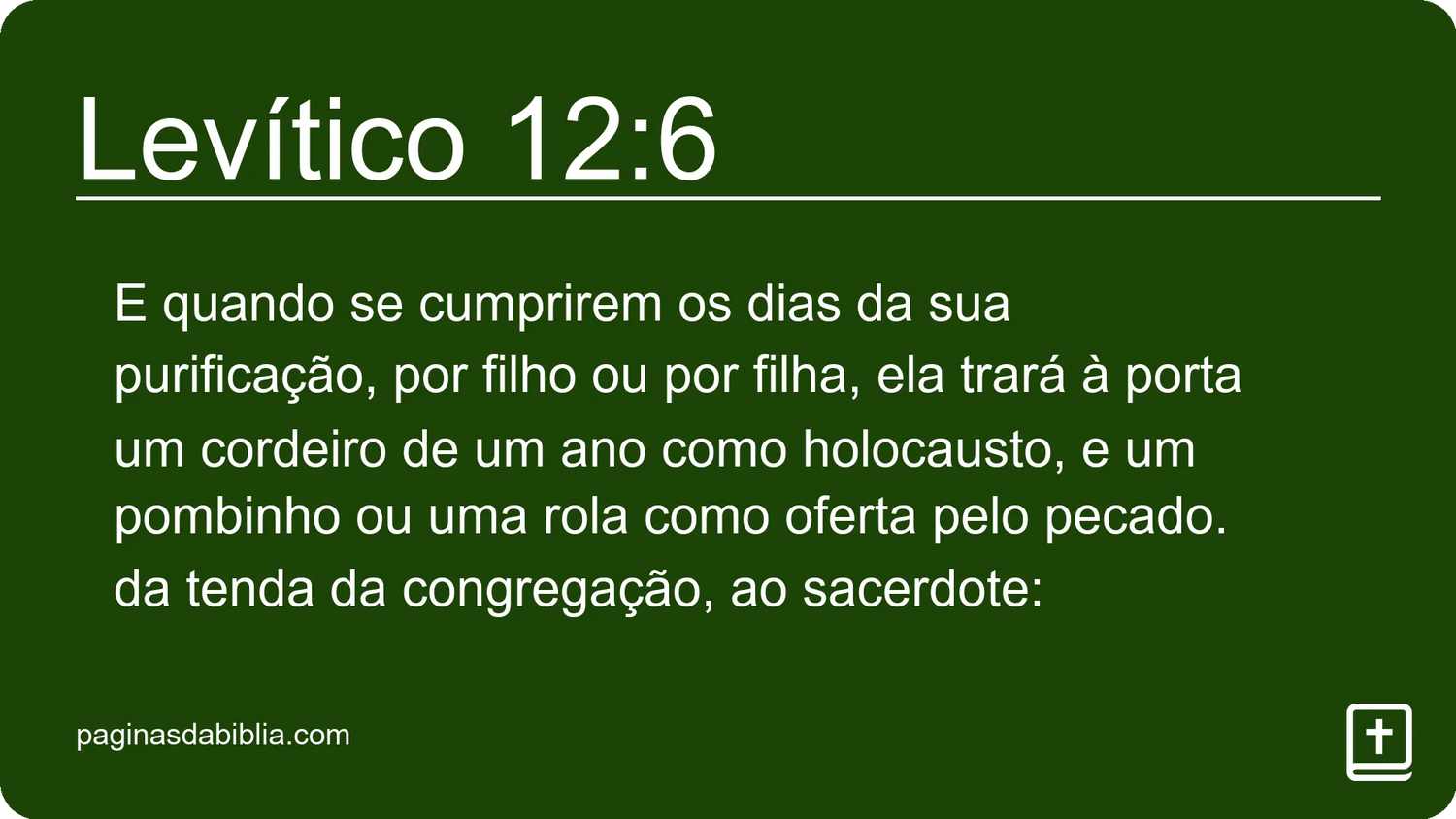 Levítico 12:6