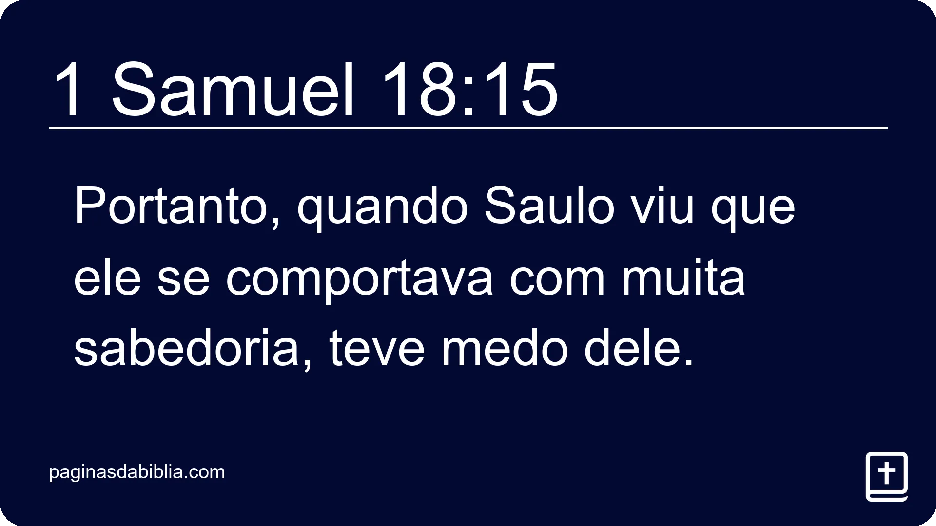 1 Samuel 18:15