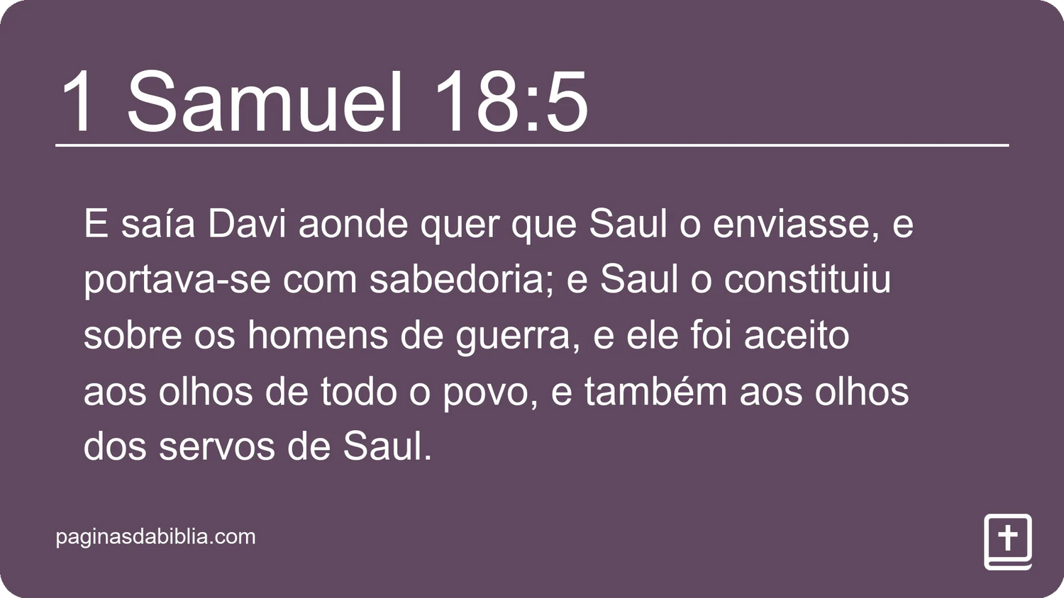 1 Samuel 18:5