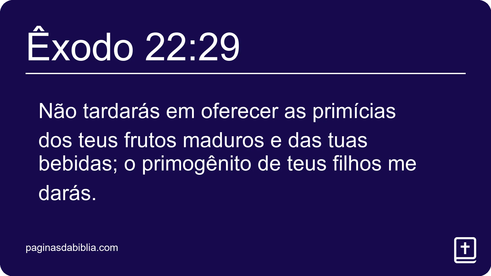 Êxodo 22:29