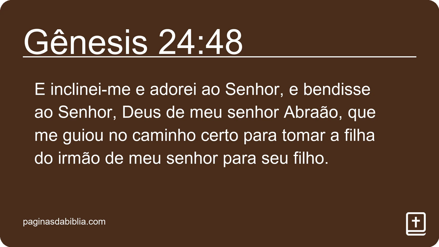 Gênesis 24:48