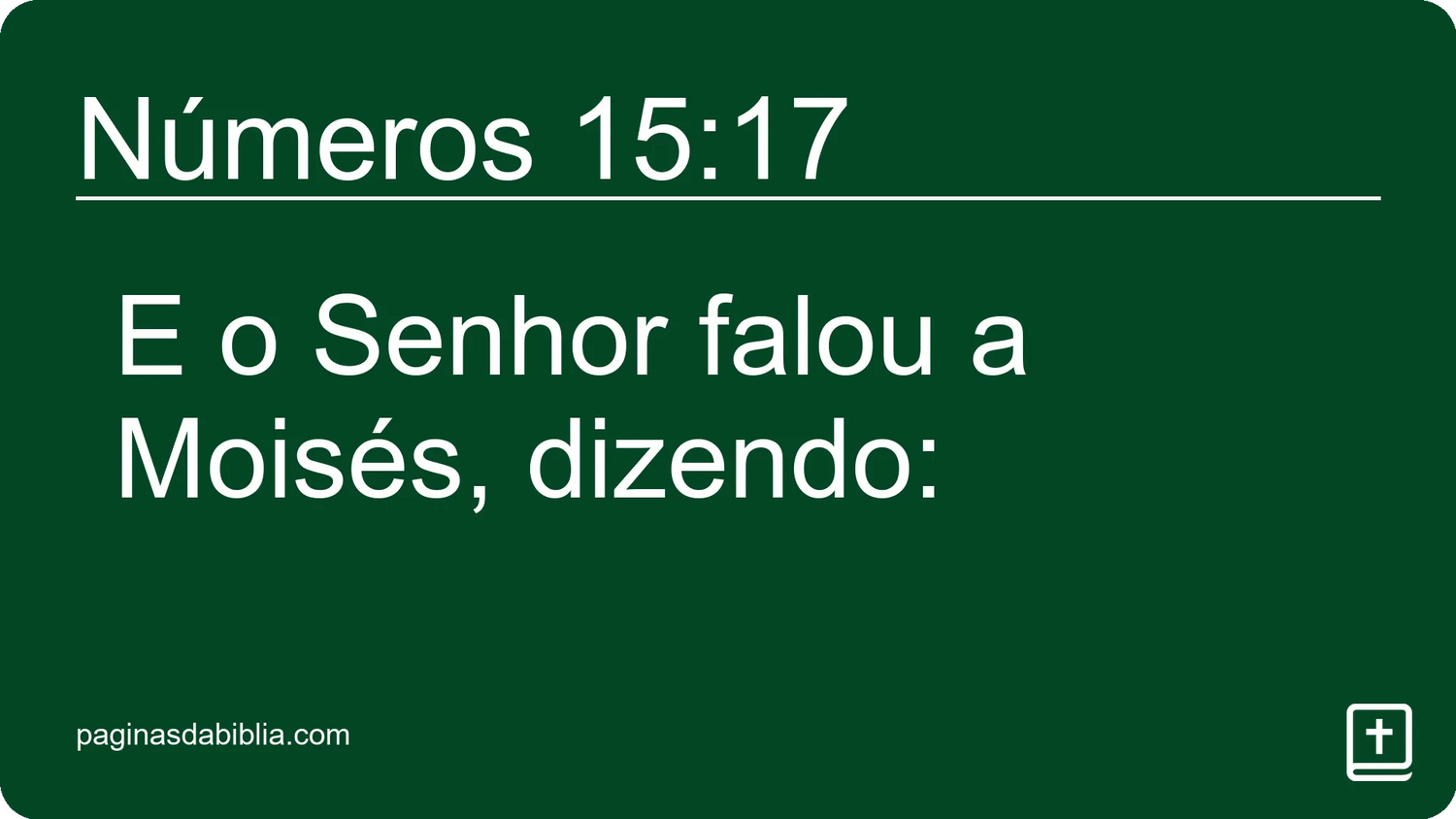 Números 15:17