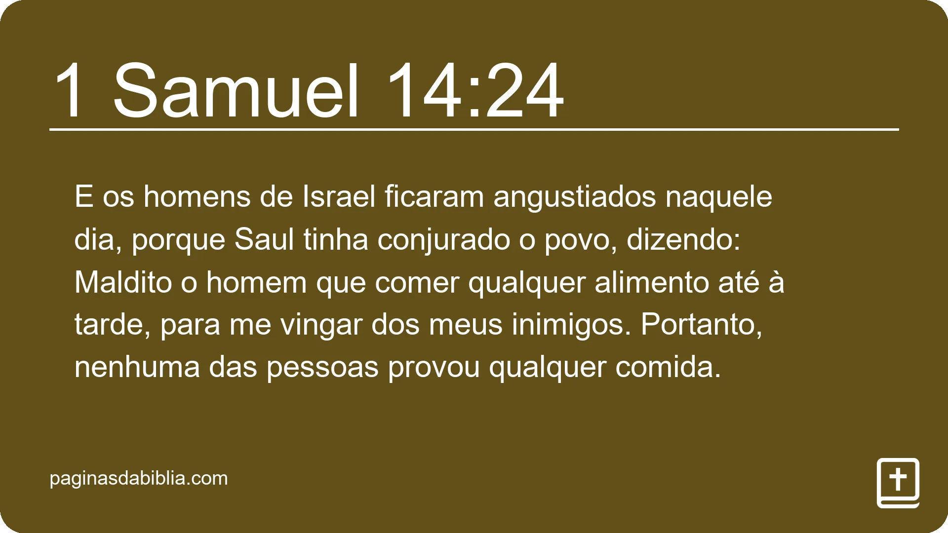 1 Samuel 14:24