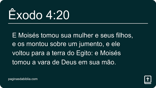 Êxodo 4:20