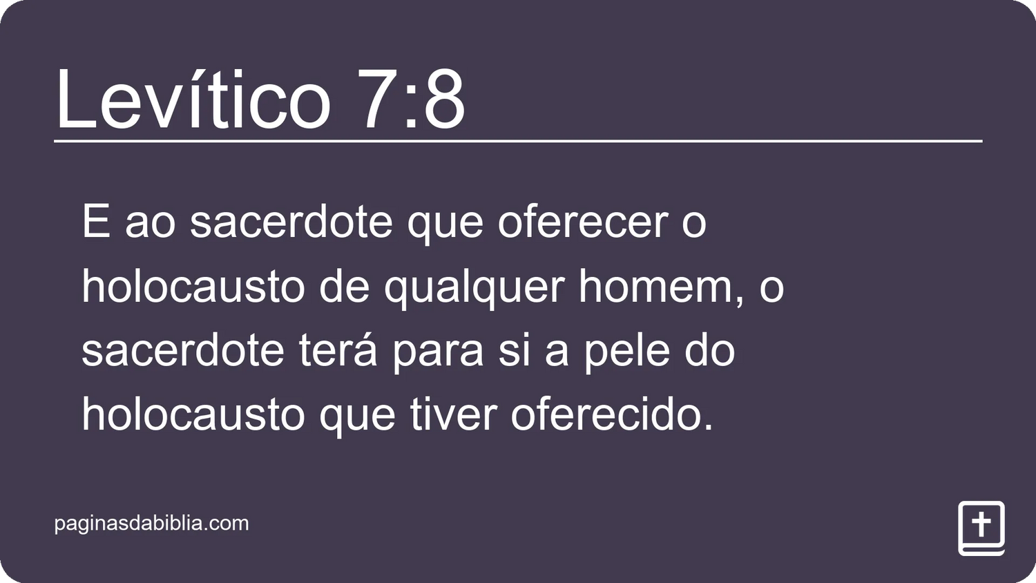 Levítico 7:8