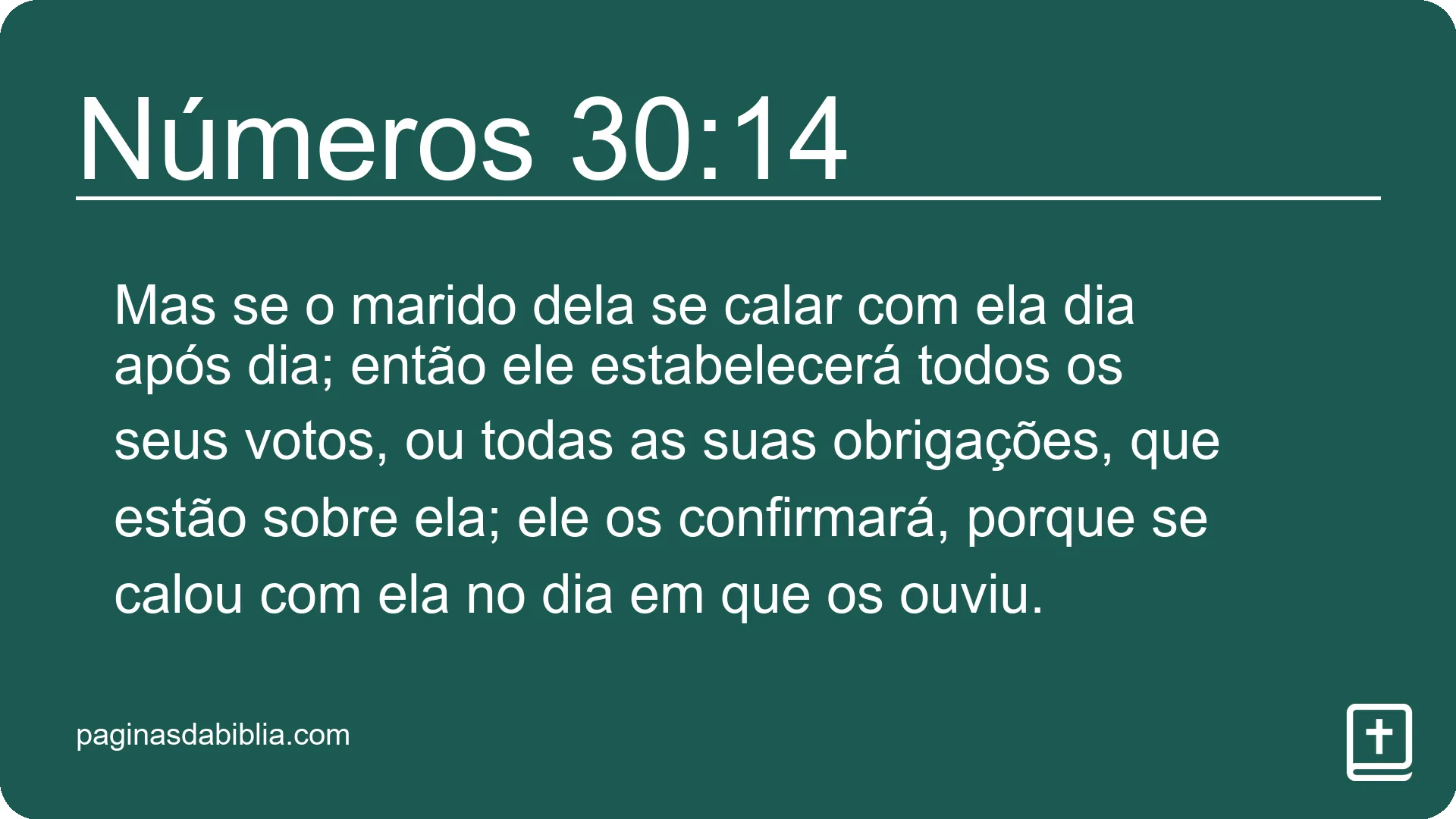 Números 30:14