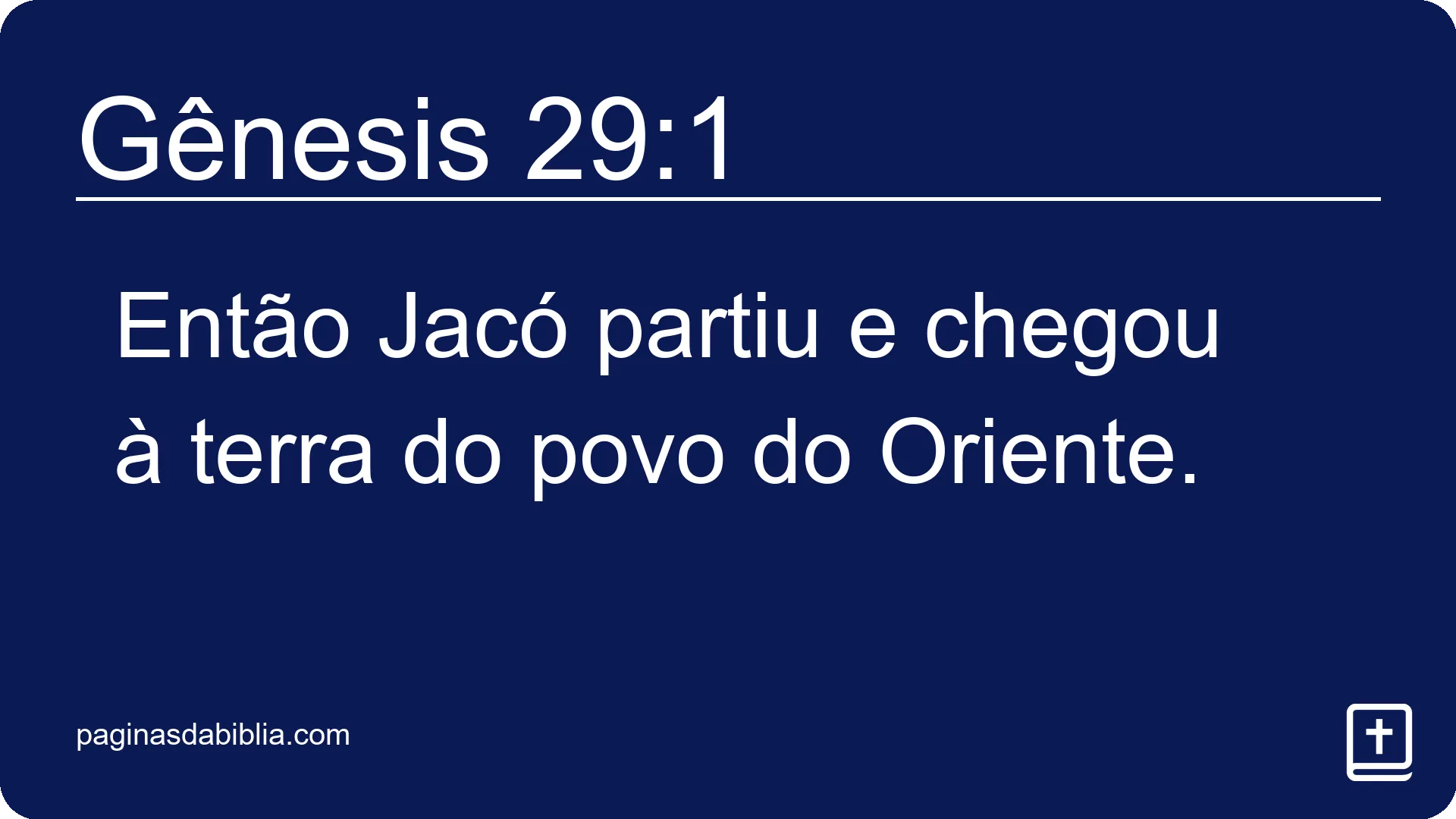 Gênesis 29:1