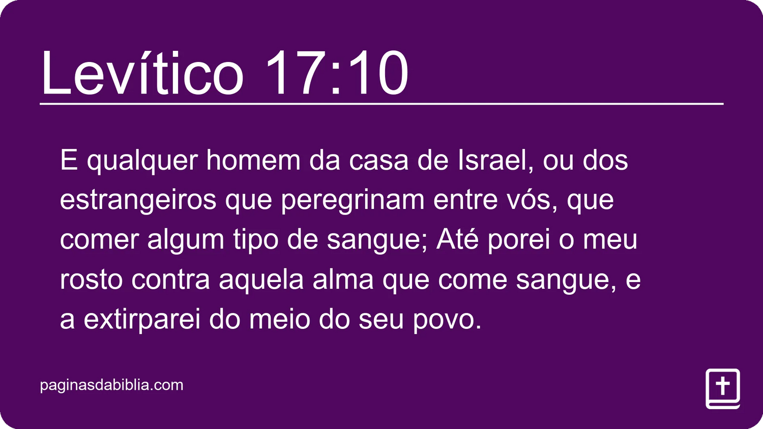 Levítico 17:10