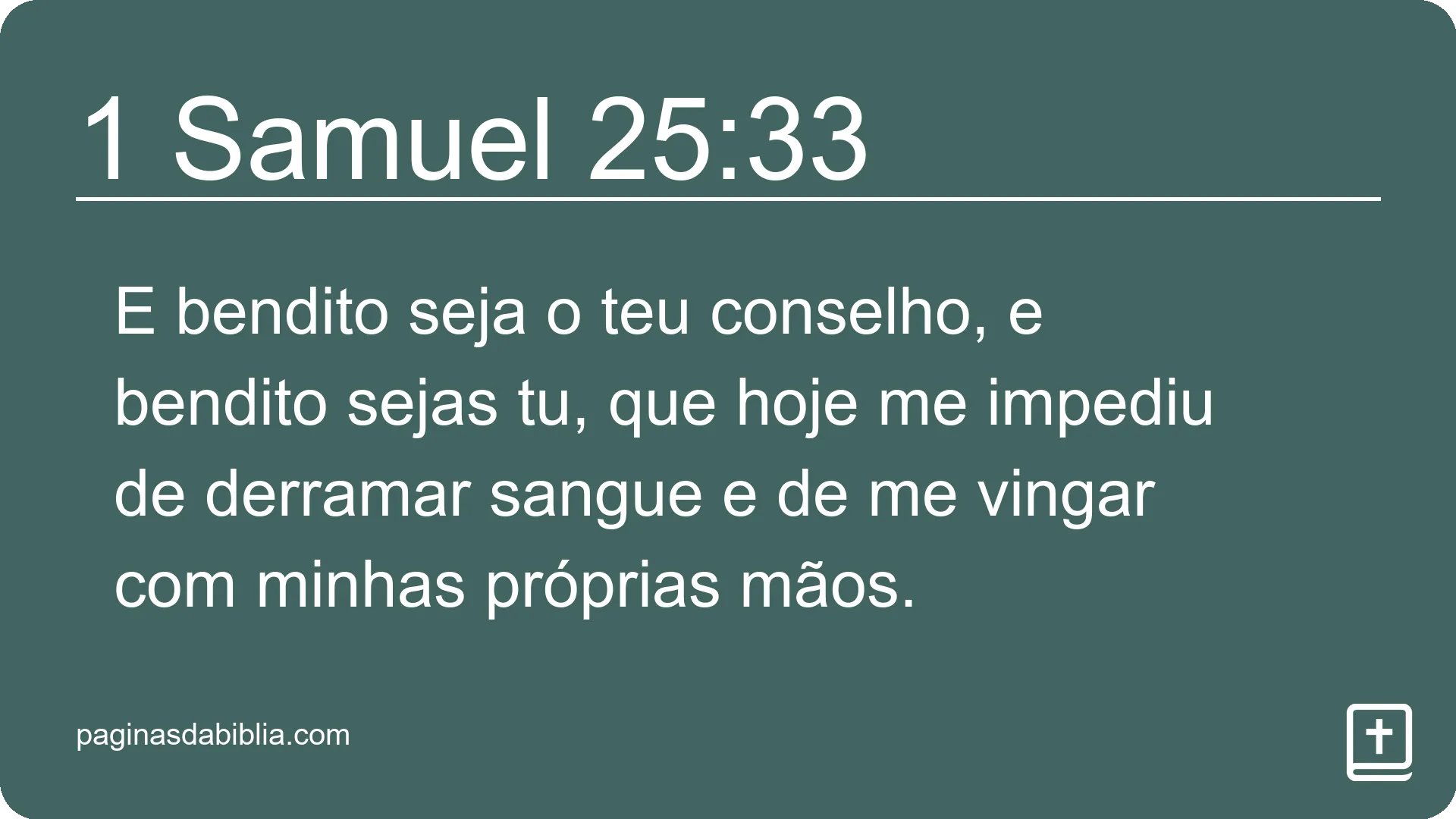 1 Samuel 25:33