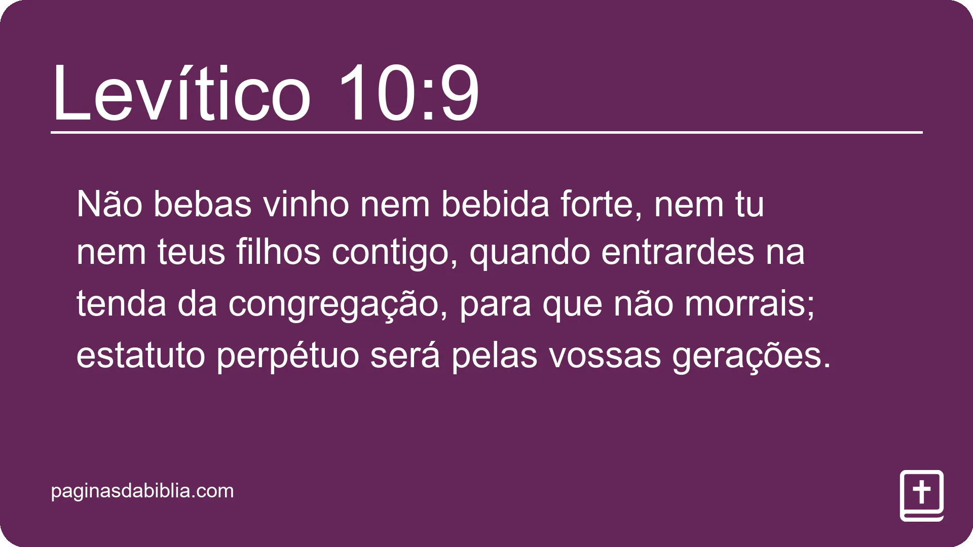 Levítico 10:9