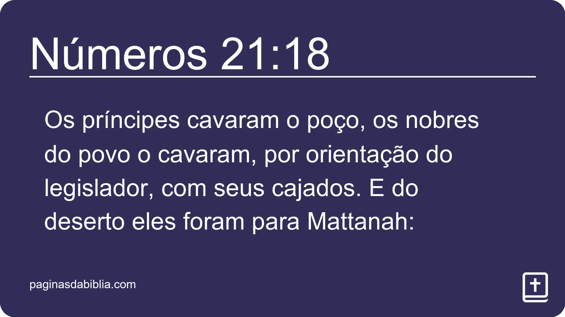 Números 21:18