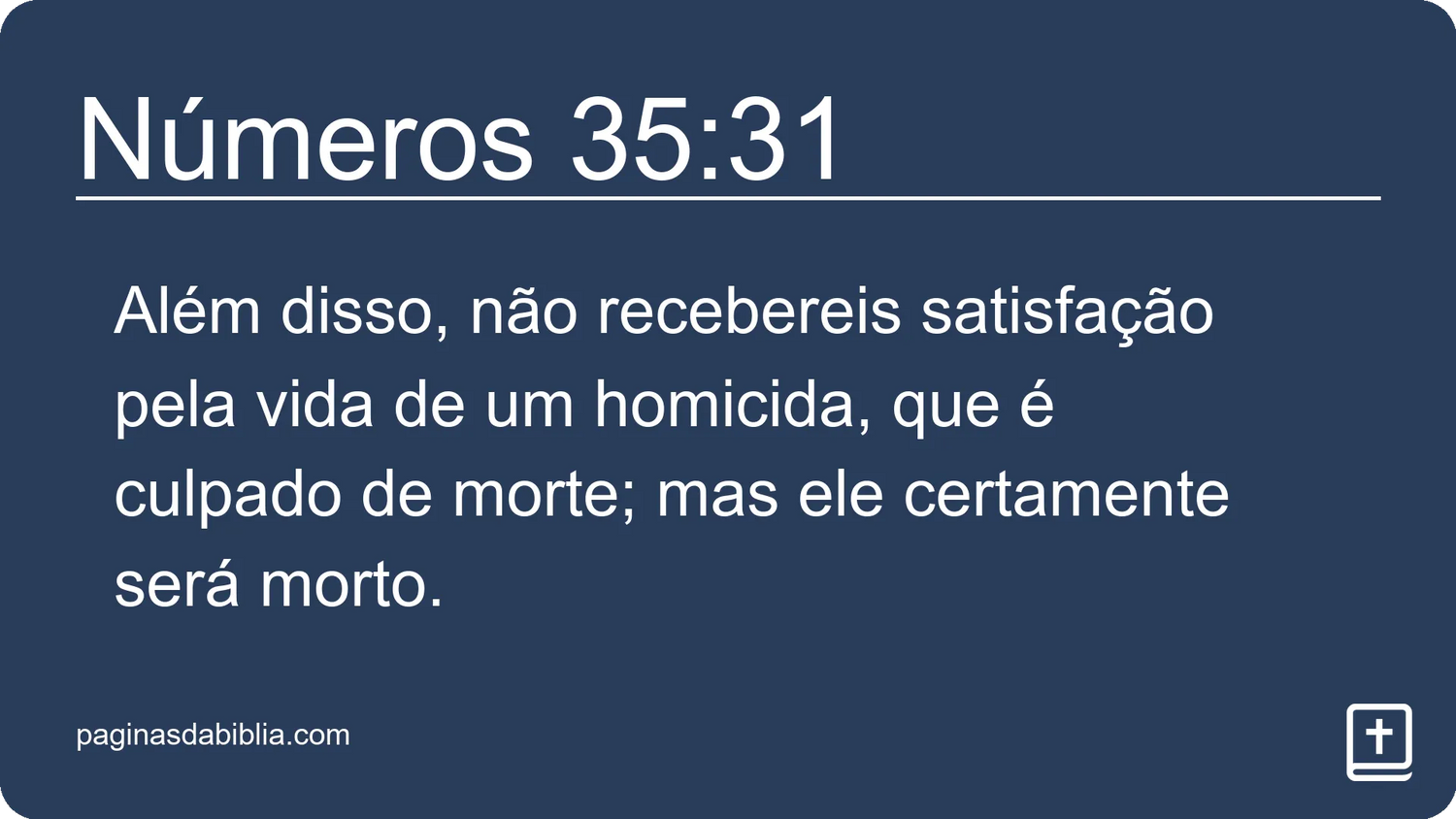 Números 35:31