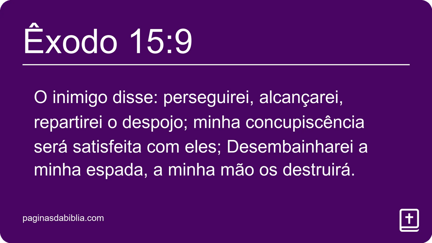 Êxodo 15:9