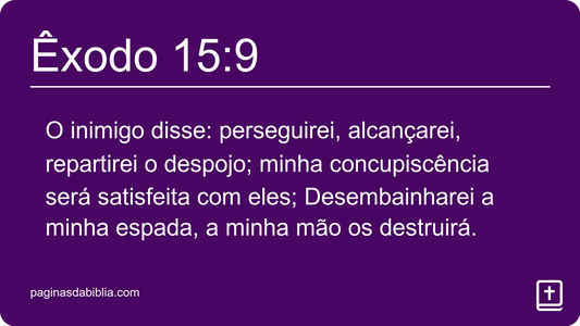 Êxodo 15:9