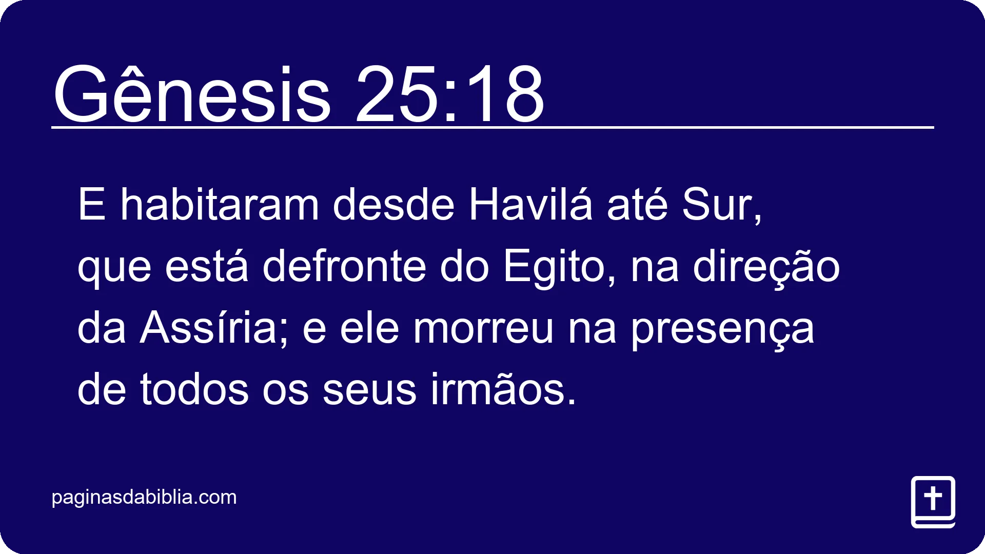 Gênesis 25:18