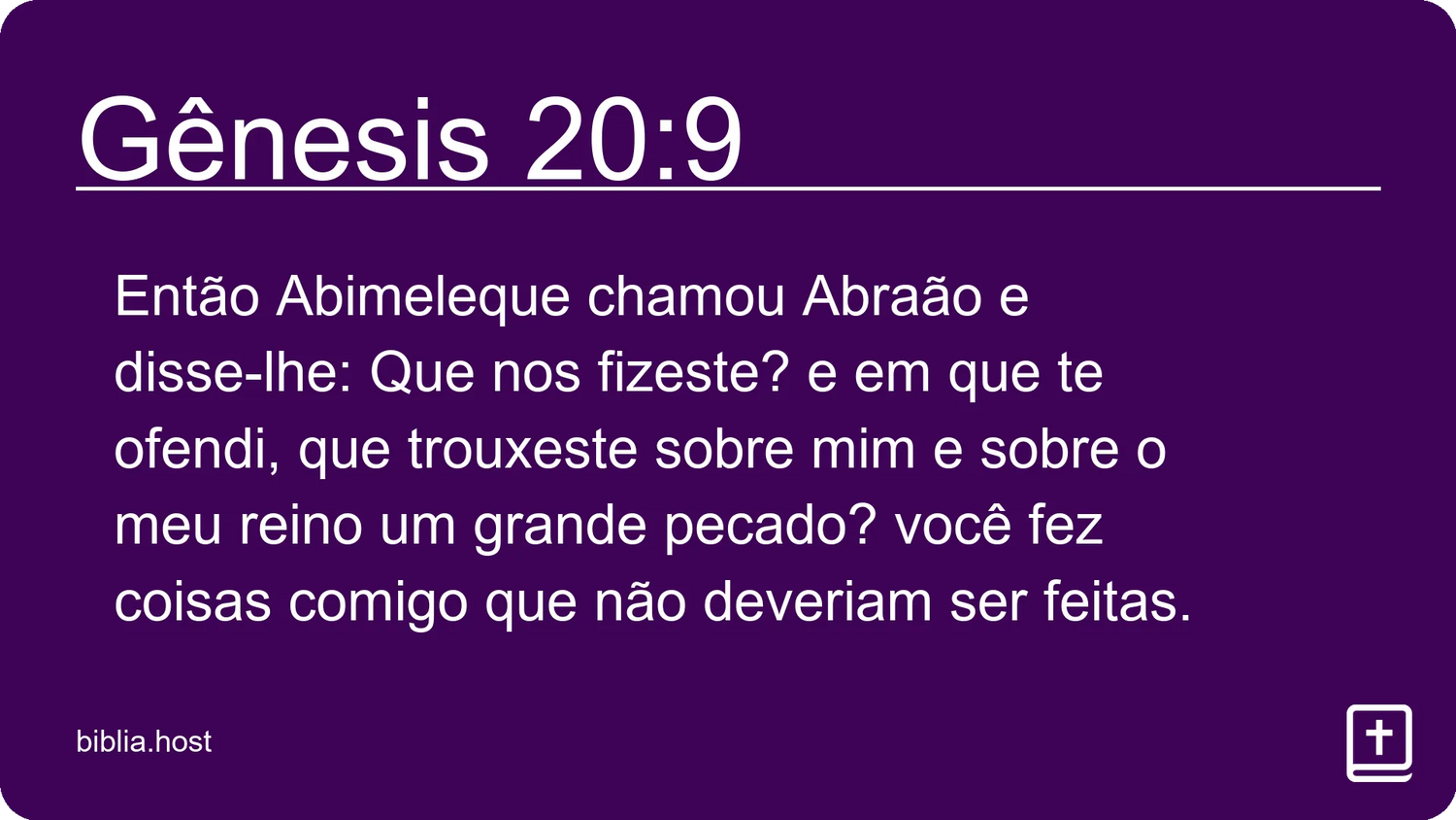 Gênesis 20:9