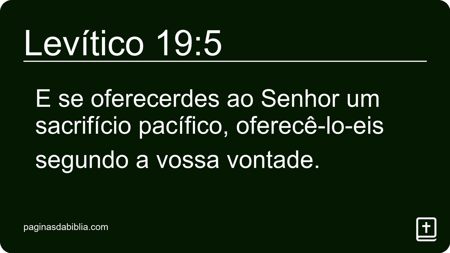 Levítico 19:5