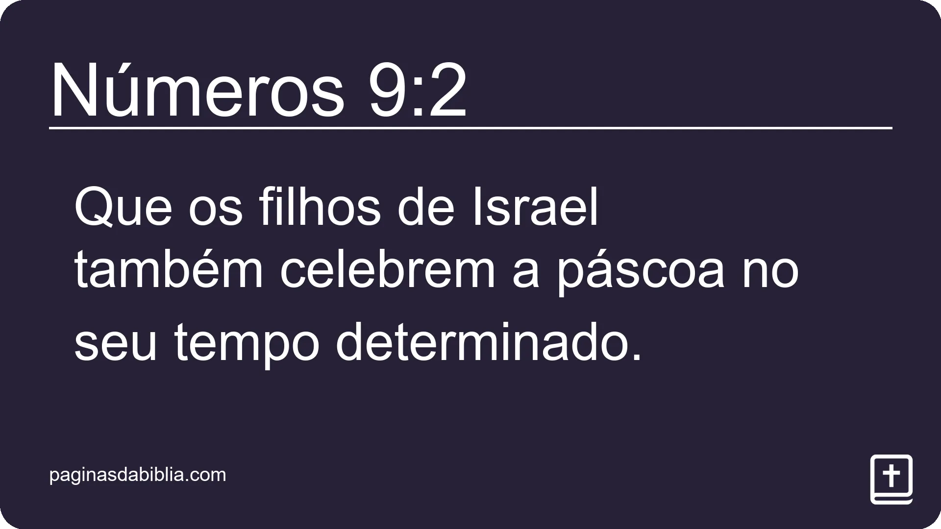 Números 9:2