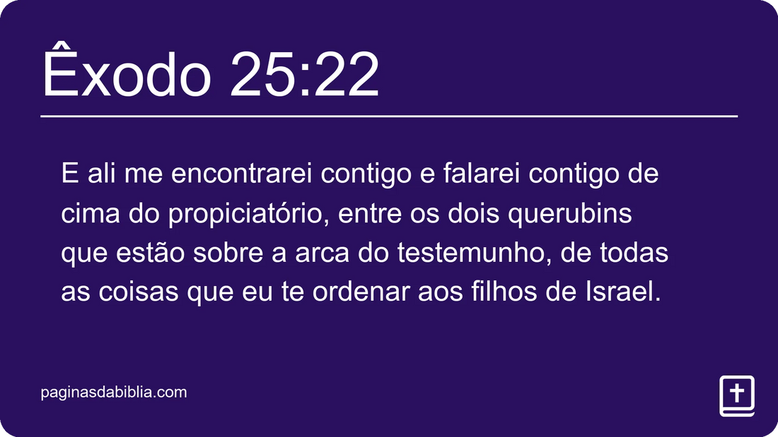 Êxodo 25:22