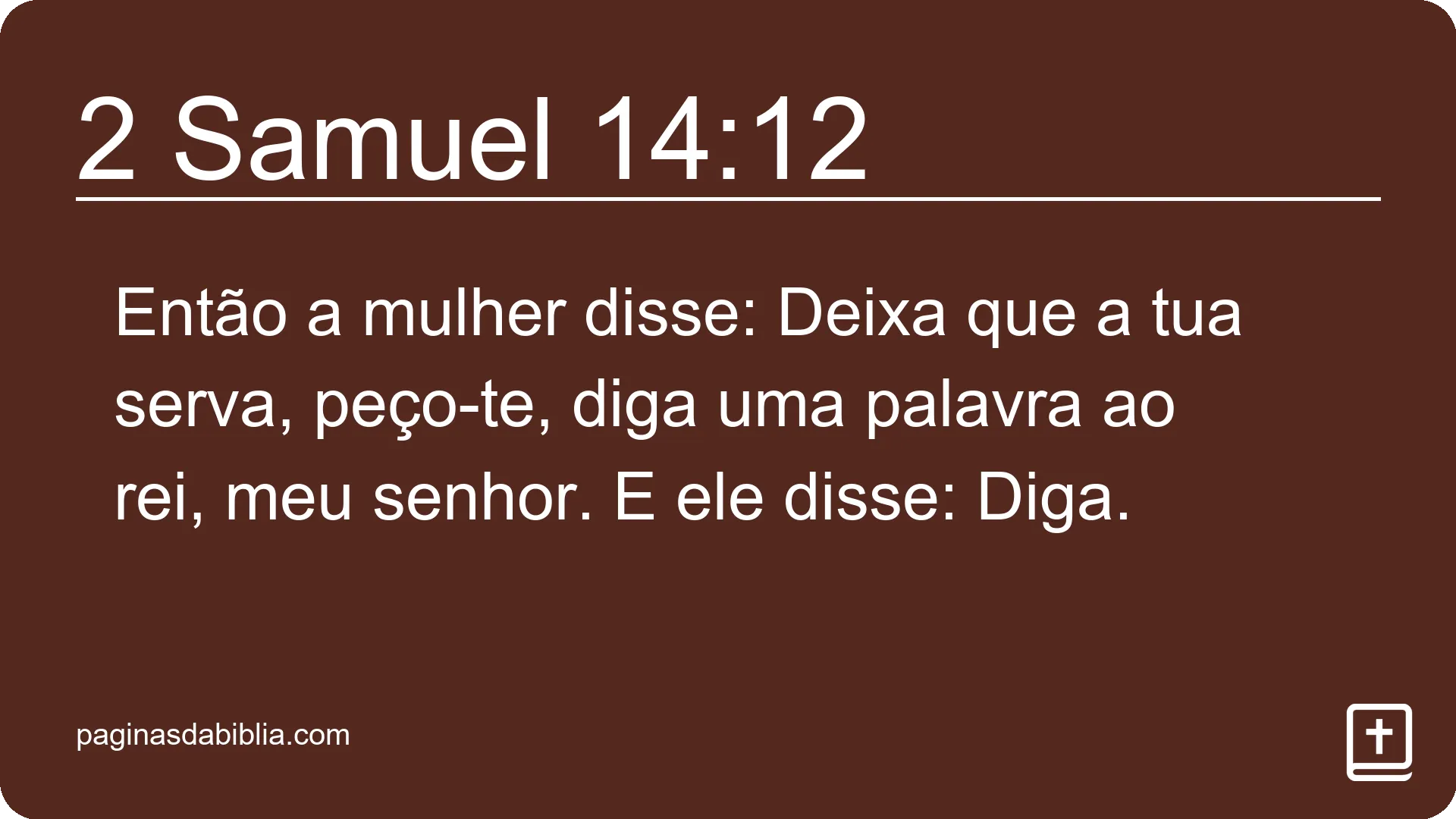 2 Samuel 14:12